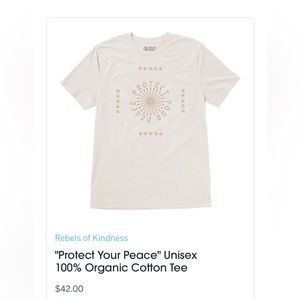 “Protect your peace” unisex organic cotton tee shirt